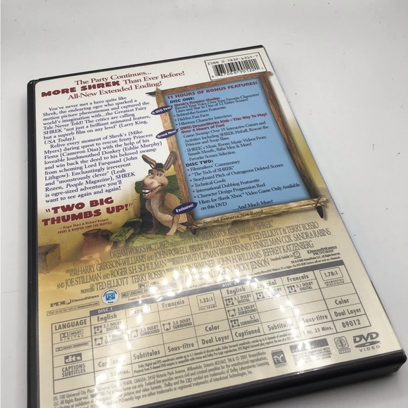 COPY - Kids DVD Shrek The Movie - Picture 2 of 2